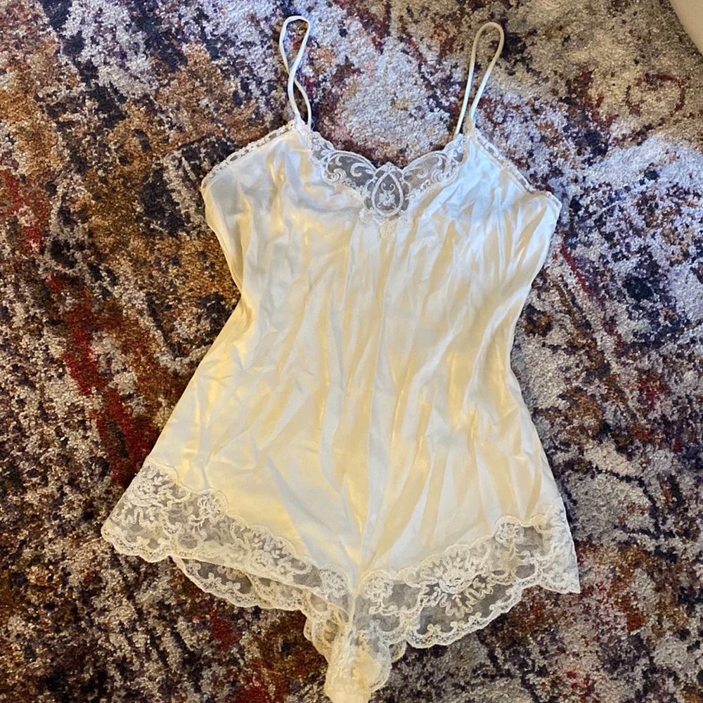 Vintage Silk Charmeuse Romper